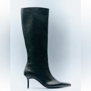 Zara shiny boots